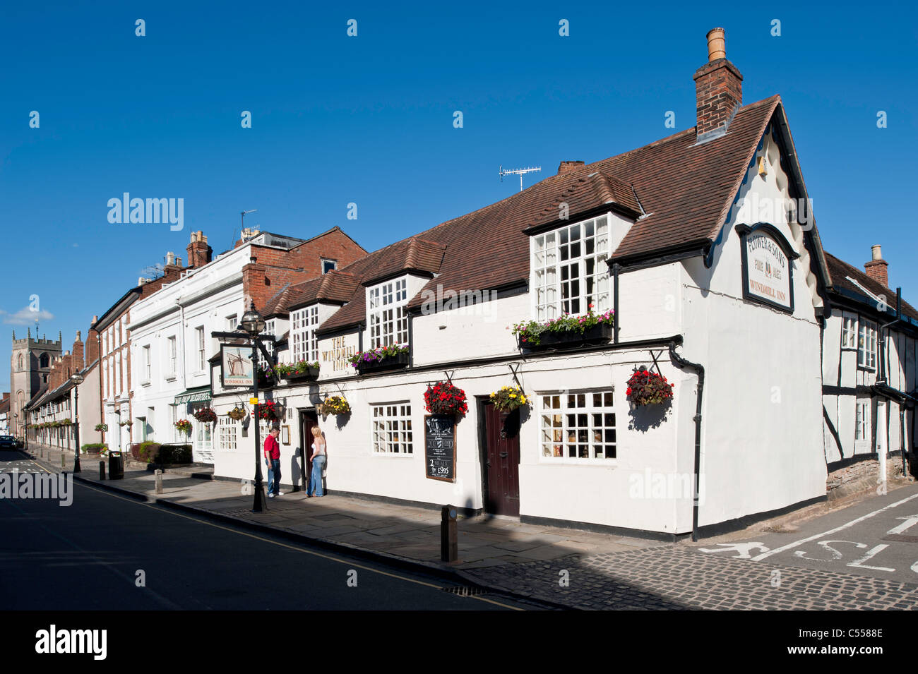 Historic pub, Stratford-upon-Avon, Warwickshire, United Kingdom Stock Photo