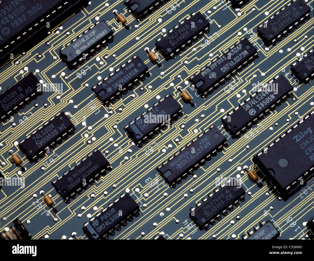 Computer Chips Stock Photo