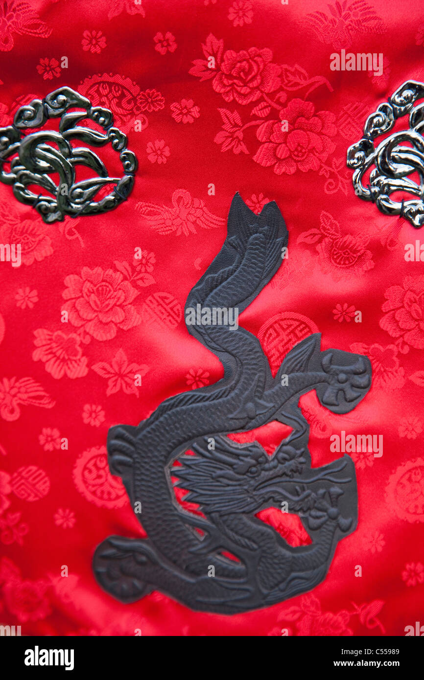 Detail of dragon on the uniform of palace, Deoksugung Palace, Seoul, South Korea Stock Photo