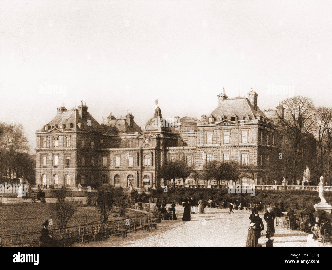 Jardin du Luxembourg or the Luxemboug Gardens, Paris, France. Stock Photo