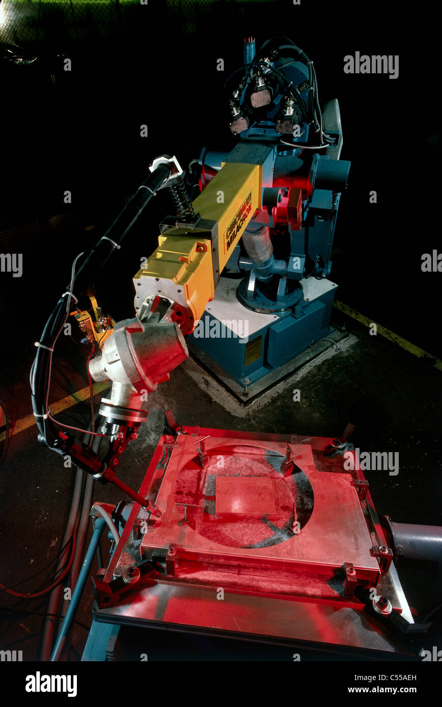 Precision Welding Robot Stock Photo