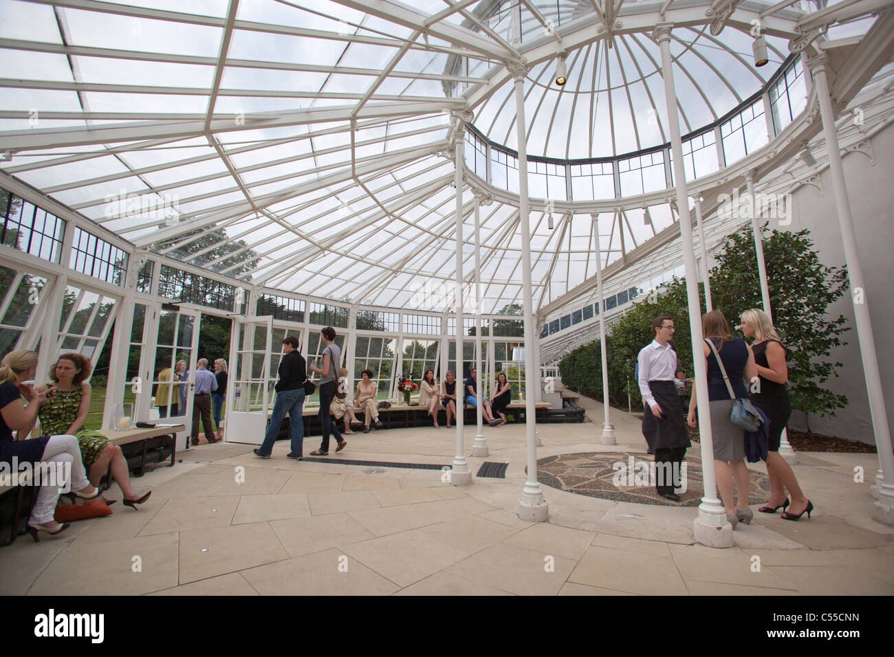 Guest as at Private Function at The Conservatory at Chiswick House London Stock Photo