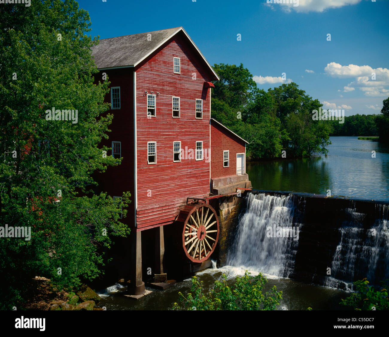 USA, Wisconsin, Augusta, View of Dells Mill Stock Photo