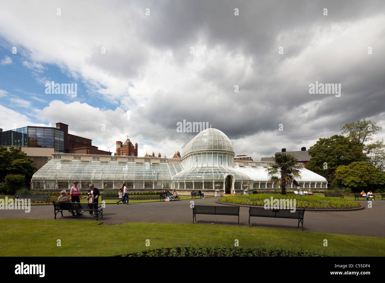 Palm House, Botanic Gardens, Belfast, Northern Ireland, UK Stock Photo