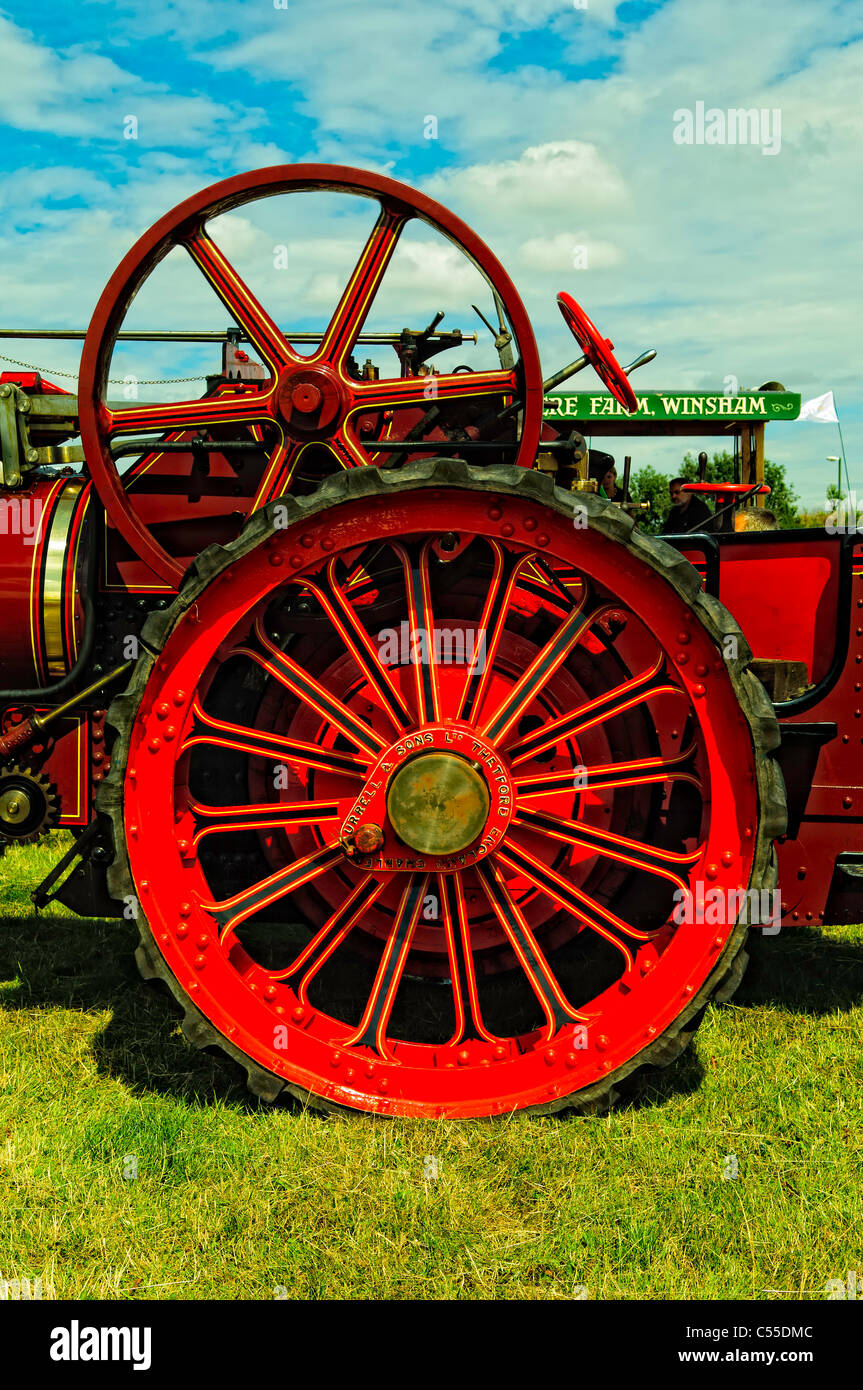 Close up detail of a Steam Traction Engine Stock Photo Alamy