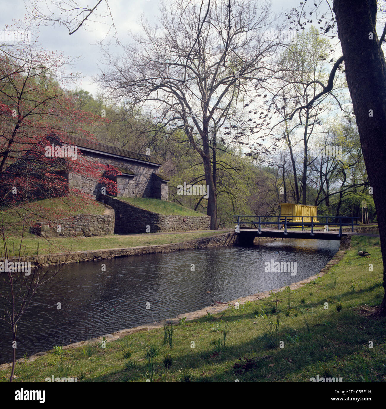 USA, Delaware, Wilmington, Brandywine River, Hagley Museum Stock Photo