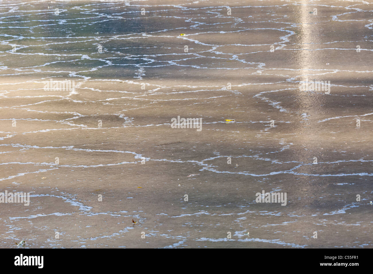 Frozen lake Stock Photo