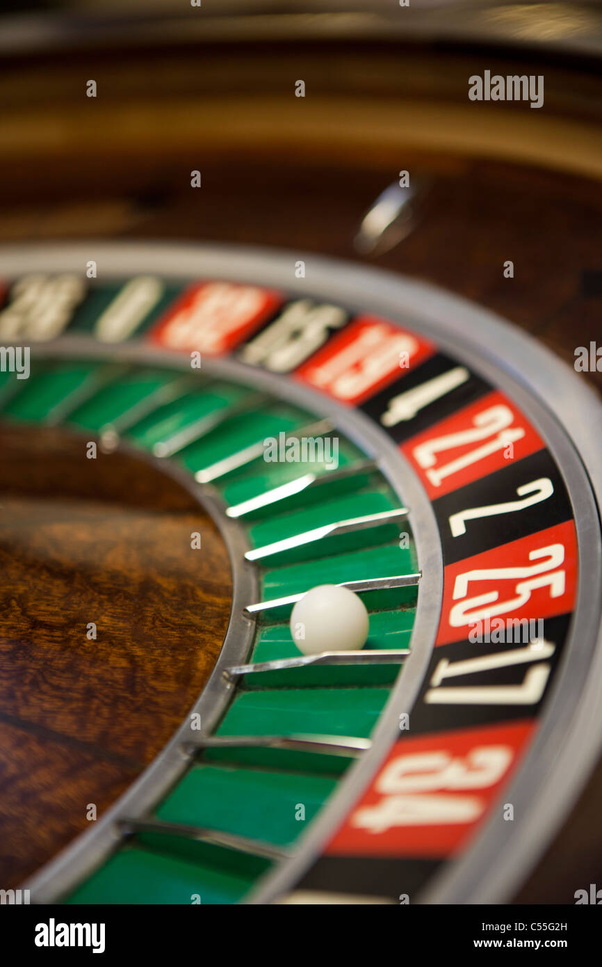 Roulette table close-up Stock Photo