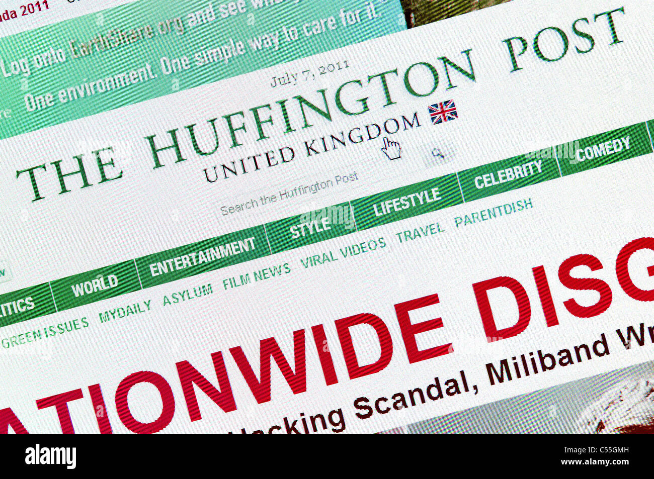 Huffington post website screen hires stock photography and images Alamy