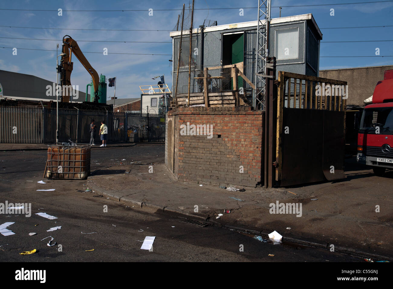 blackwall industrial estate london england Stock Photo Alamy