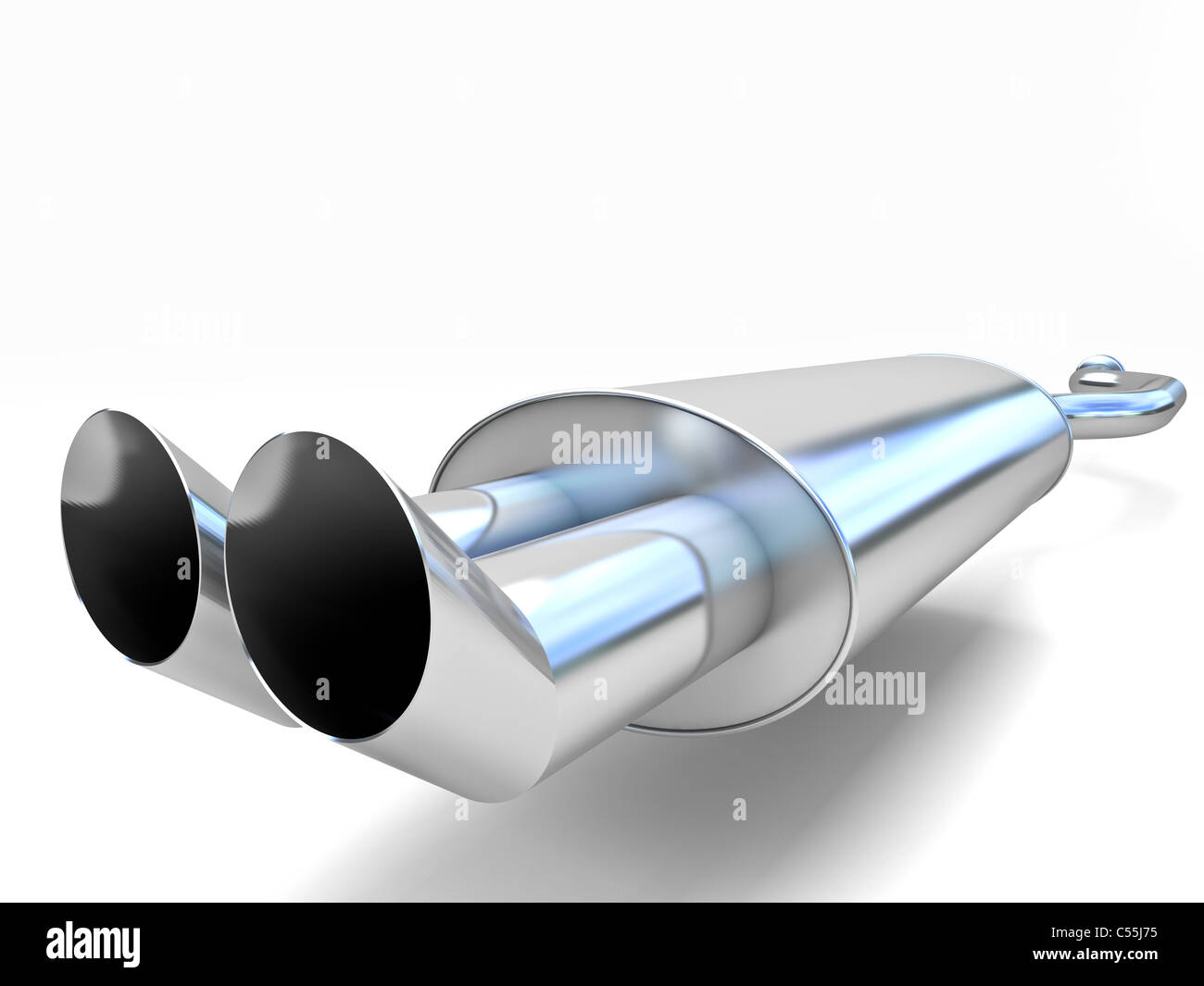 fine 3d image of silencer car Stock Photo Alamy