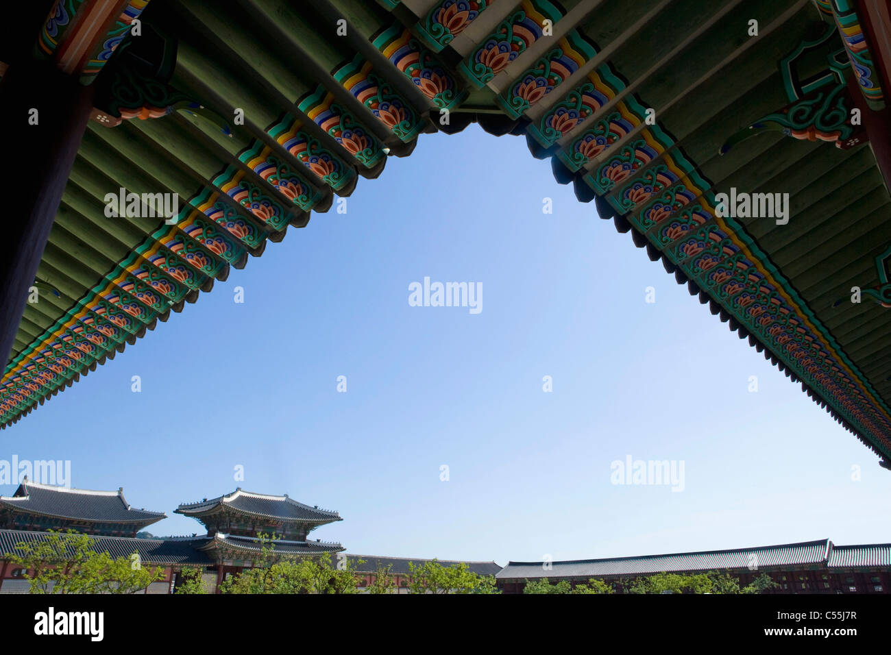 Korean traditional dancheong of the Gyeongbokgung Stock Photo - Alamy