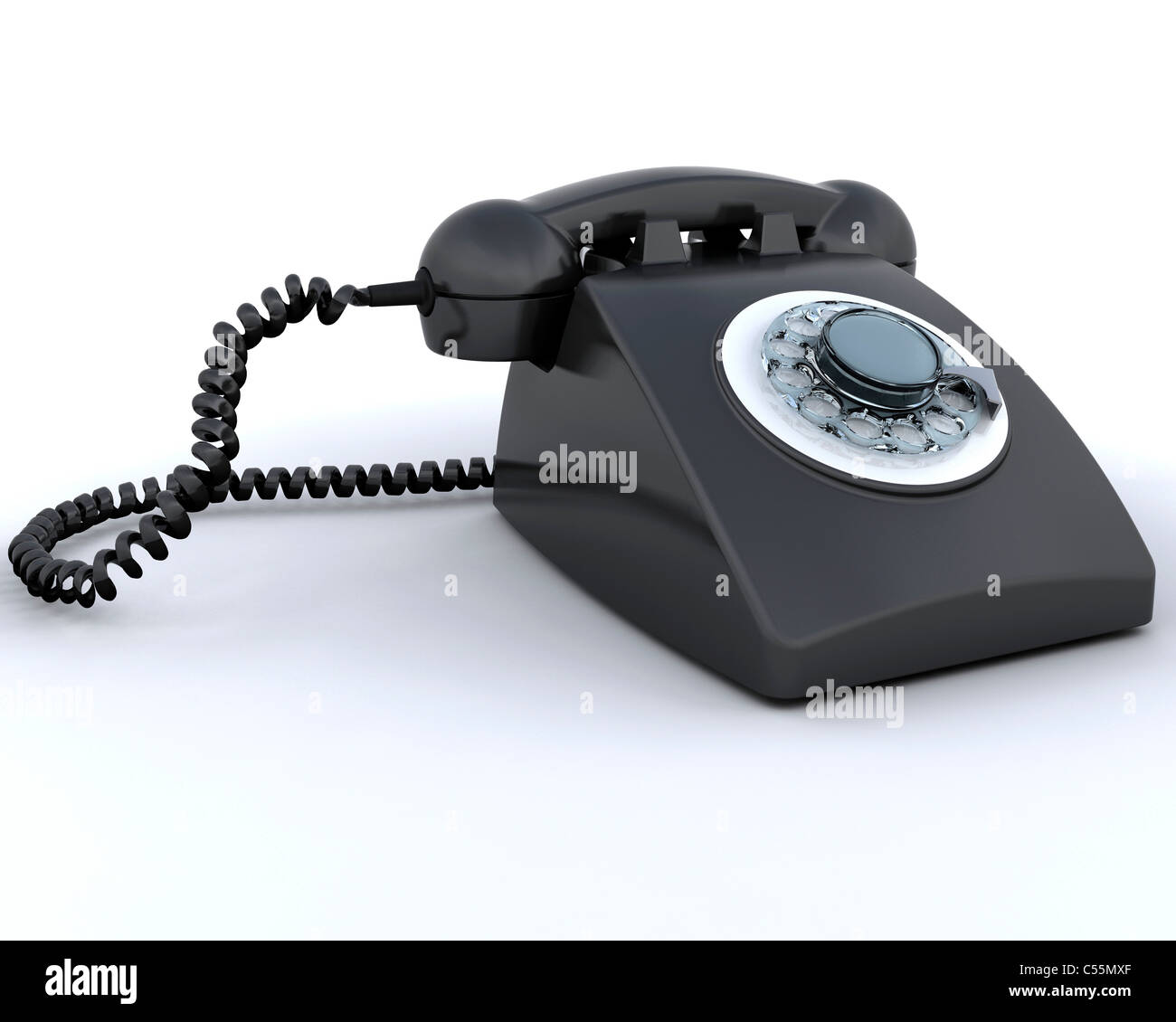 Retro styled telephone Stock Photo