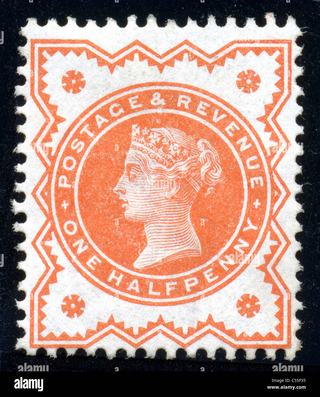 Mint example of Queen Victoria GB 1/2d vermilion stamp 18871900 SG197