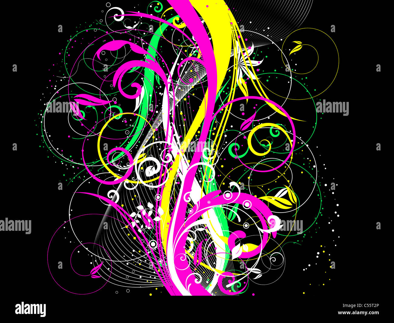 A vibrant, chaotic floral background with overlapping petals and stems, illustrating the beauty of controlled disorder.
