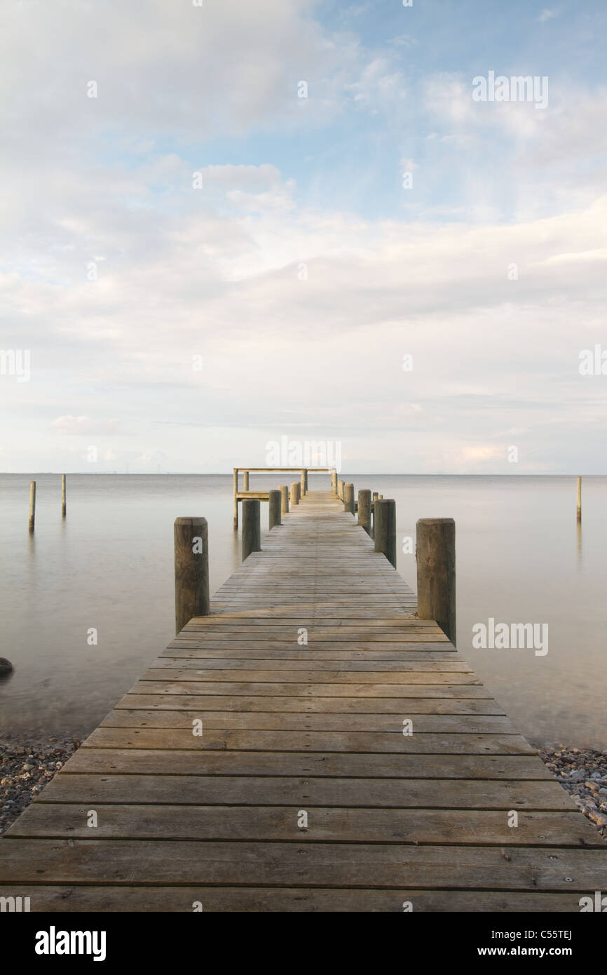 A lonelyness sea of Denmark Stock Photo