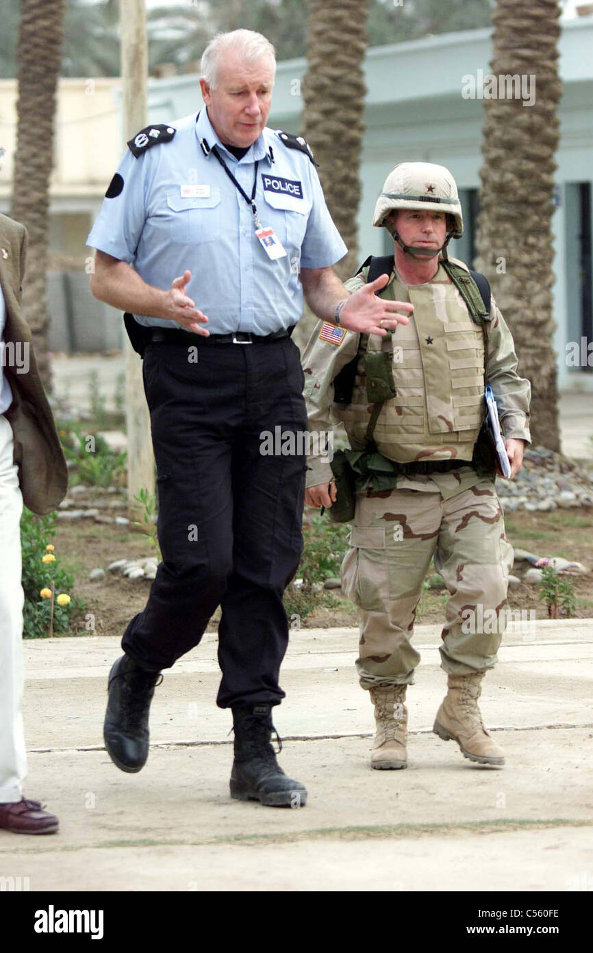 Assistant Chief Constable Douglas Brand during visit to Baghdad's Police  Academy, Iraq, Middle East Stock Photo - Alamy