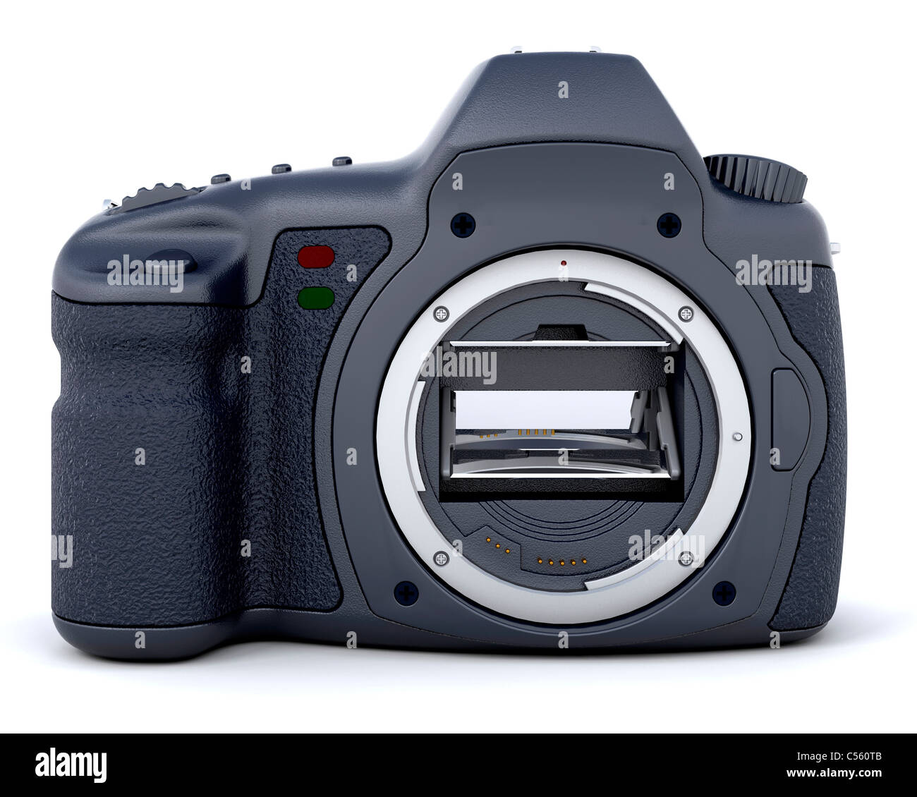 3D digital camera without the lens isolated Stock Photo Alamy