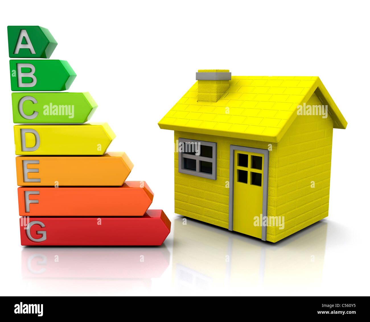 House with energy ratings Stock Photo Alamy
