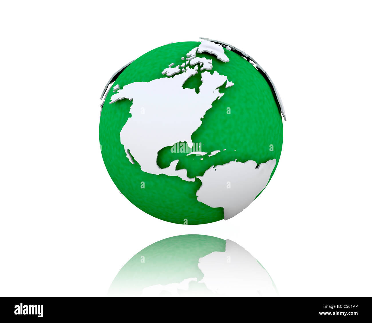 3D render of a globe Stock Photo - Alamy