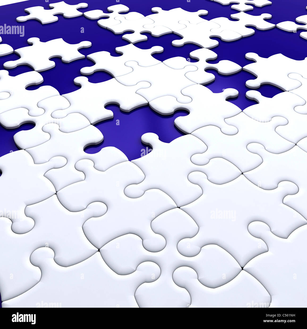 3D render of puzzle pieces Stock Photo - Alamy