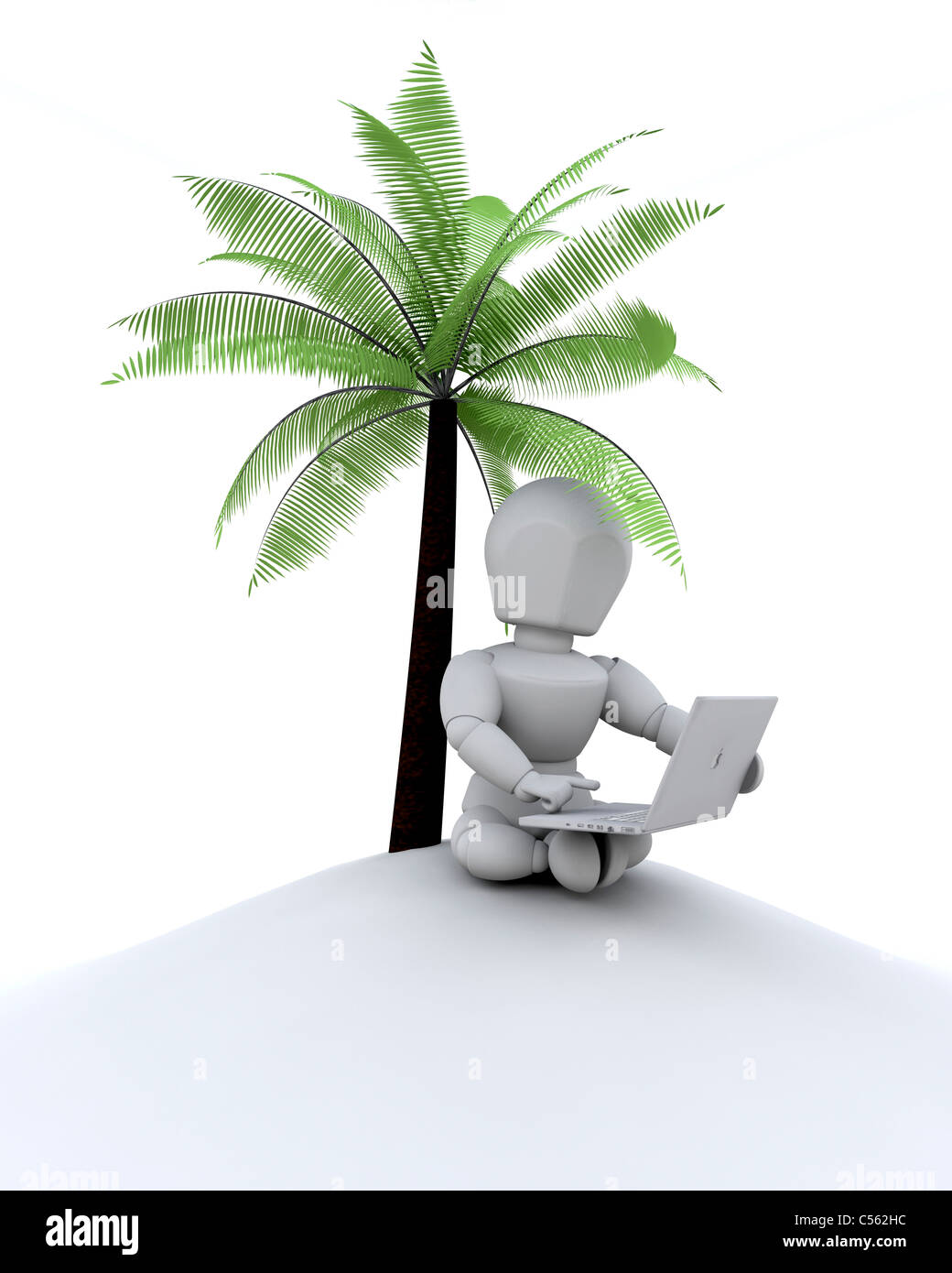 3D render depicting remote networking Stock Photo Alamy