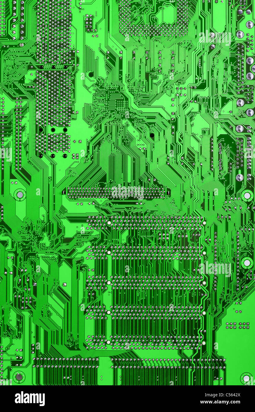 green circuit board Stock Photo Alamy