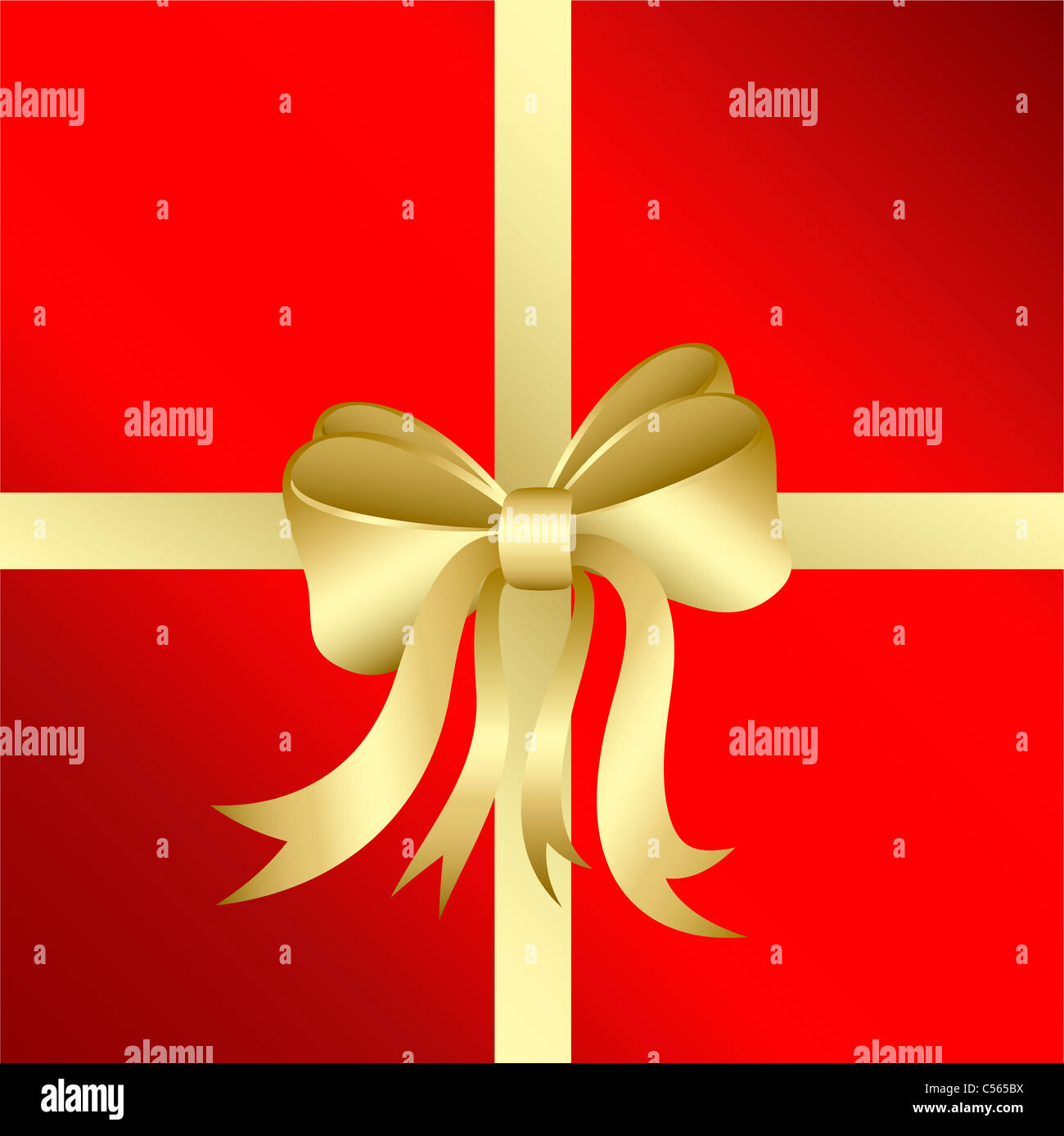 Background with gold bow Stock Photo - Alamy