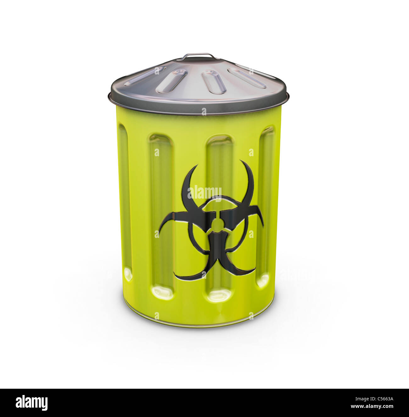 3D render of a biohazard bin Stock Photo - Alamy