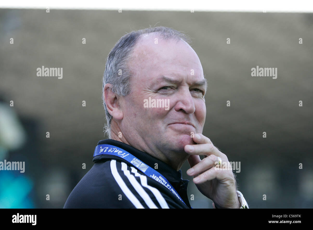Graham Henry  all blacks coach during the Rugby World Cup 2007 New Zealand v Portugal Stade de Gerland / Lyon/ France 15.09.07 Stock Photo