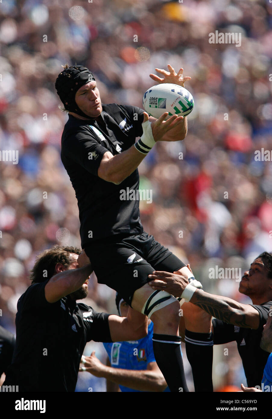 Ali WILLIAMS Rugby World Cup 2007 New Zealand v Italy Marseille / France 08.09.07 Stock Photo