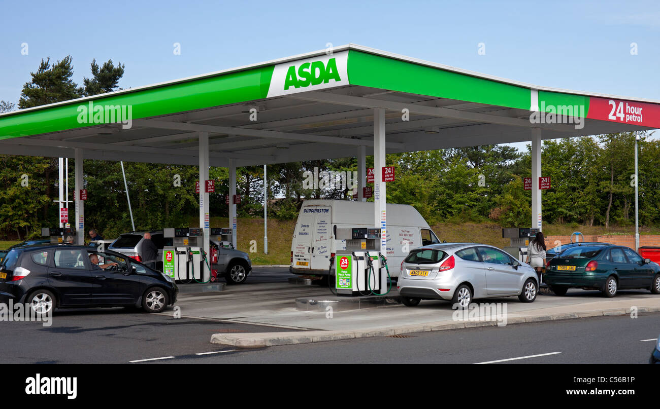 Asda petrol and diesel Fuel station UK, Europe Stock Photo