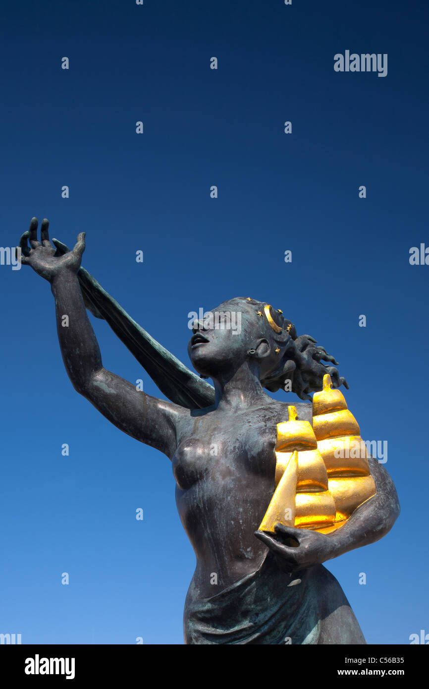 The Spirit of South Shields statue, by Irene Brown, South Shields, Tyne and Wear Stock Photo