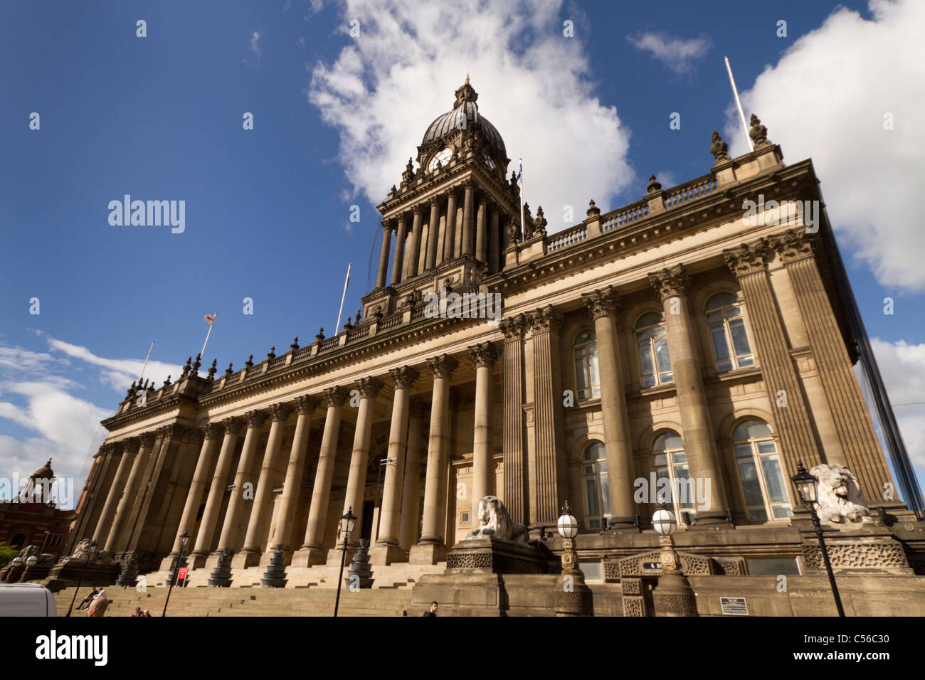 Leeds Town Hall, The Headrow Leeds; built between 1853 & 1858. Host to ...