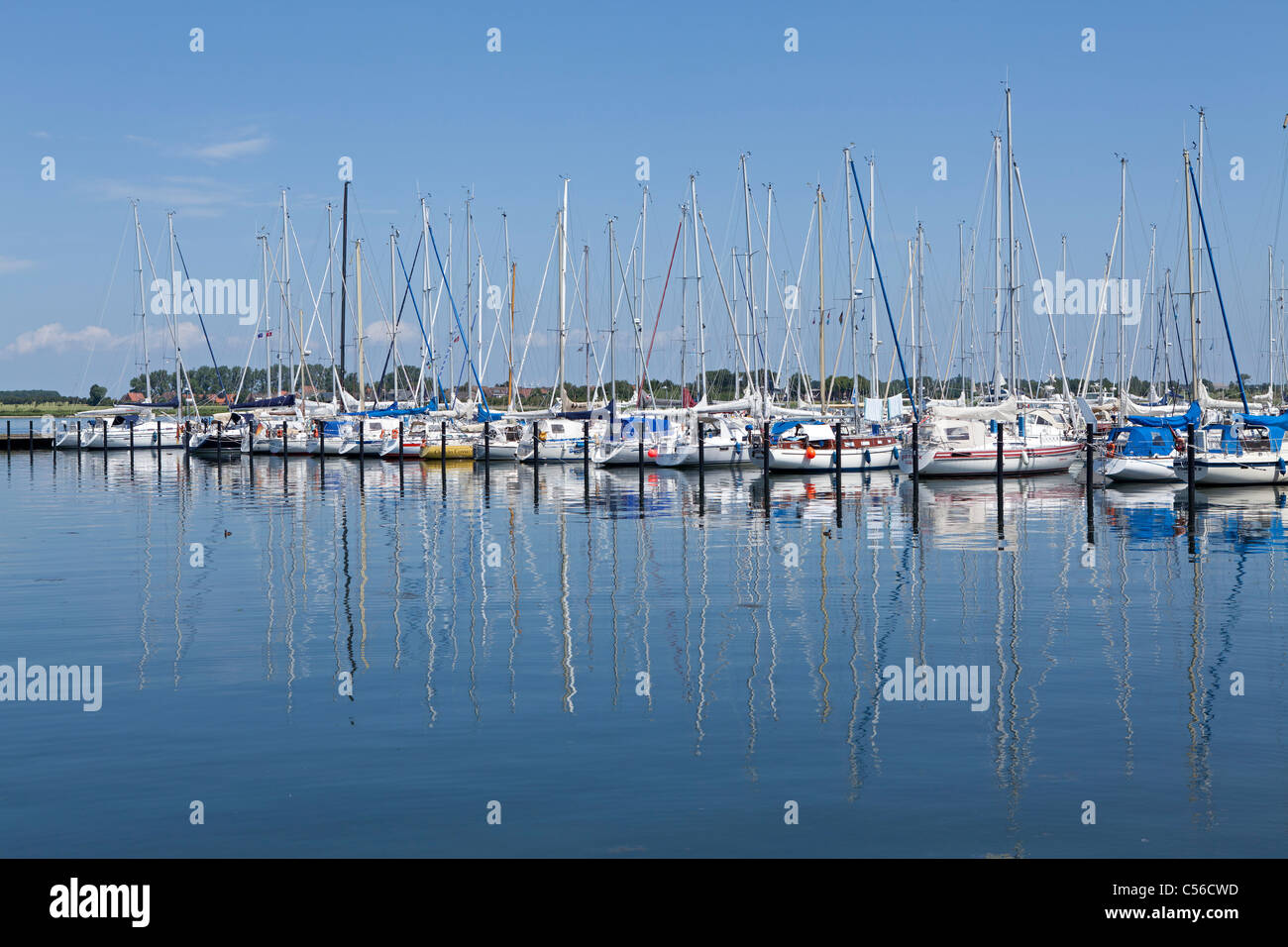 marina, Burgtiefe, Fehmarn Island, Schleswig-Holstein, Germany Stock Photo