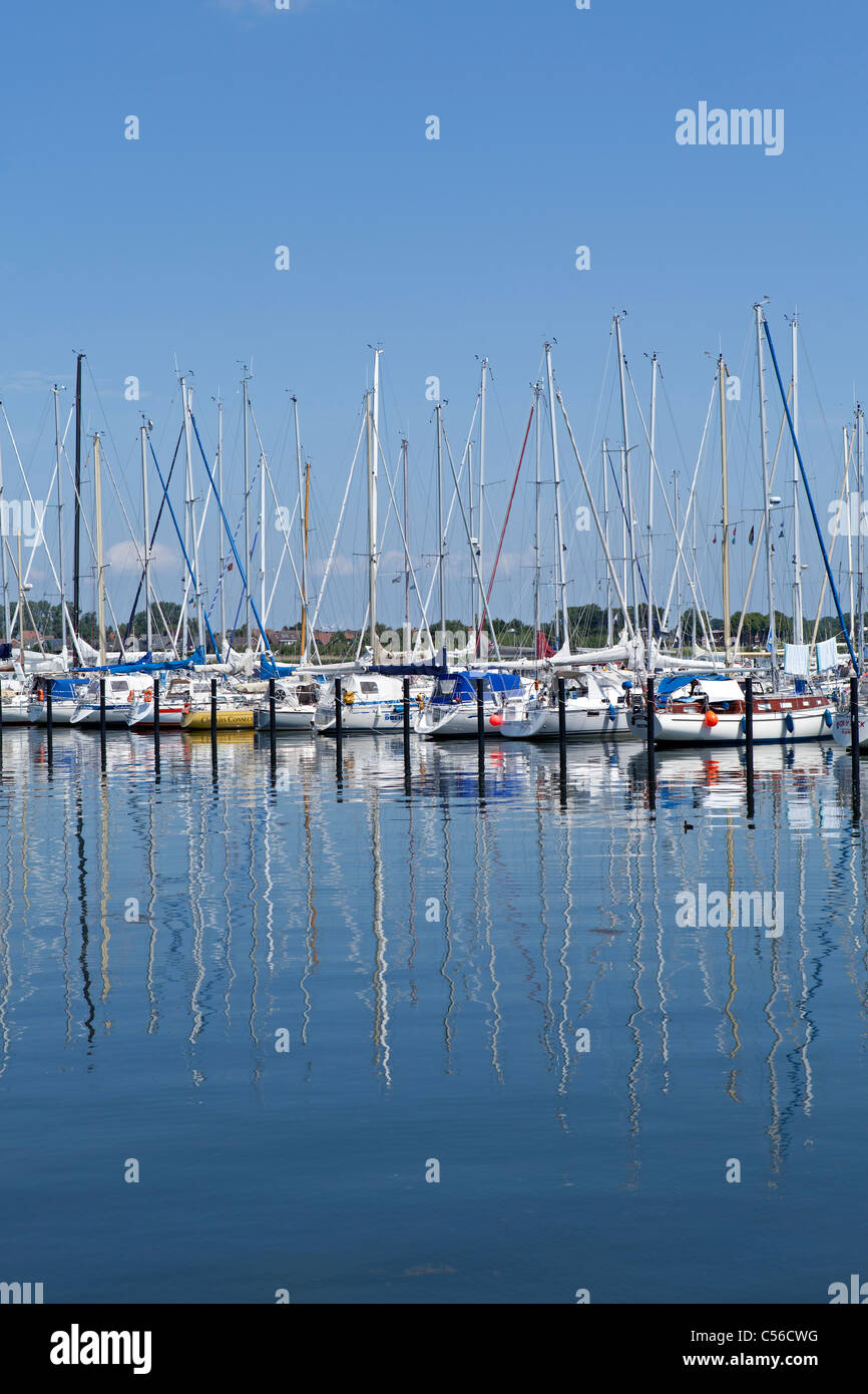 marina, Burgtiefe, Fehmarn Island, Schleswig-Holstein, Germany Stock Photo