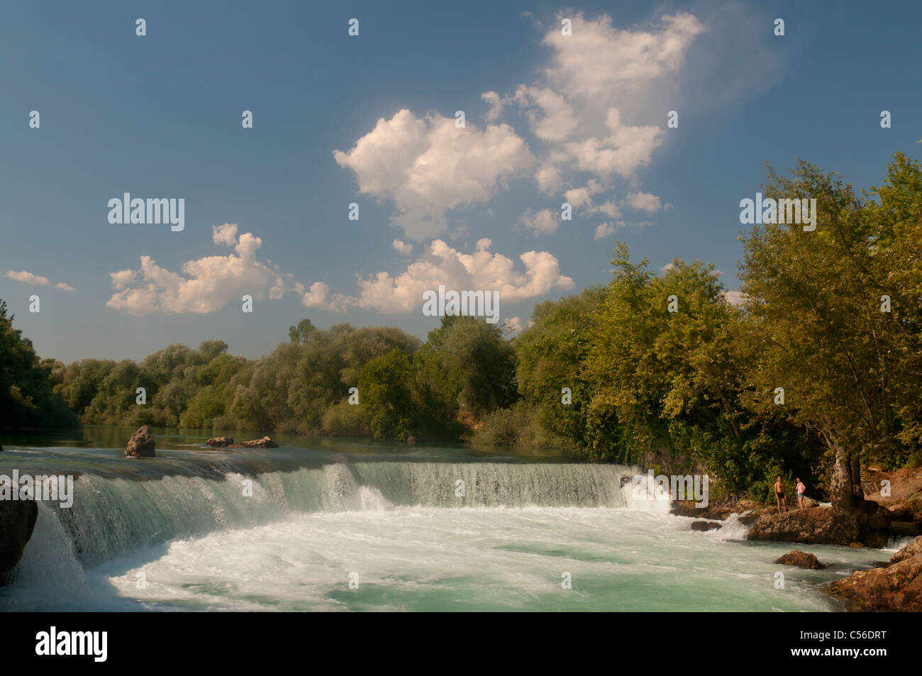 Manavgat Waterfalls near Side,Antalya,Turkey Stock Photo