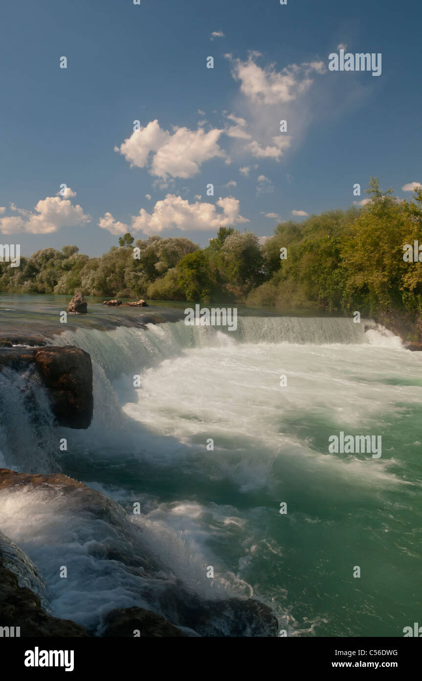 Manavgat Waterfalls near Side,Antalya,Turkey Stock Photo