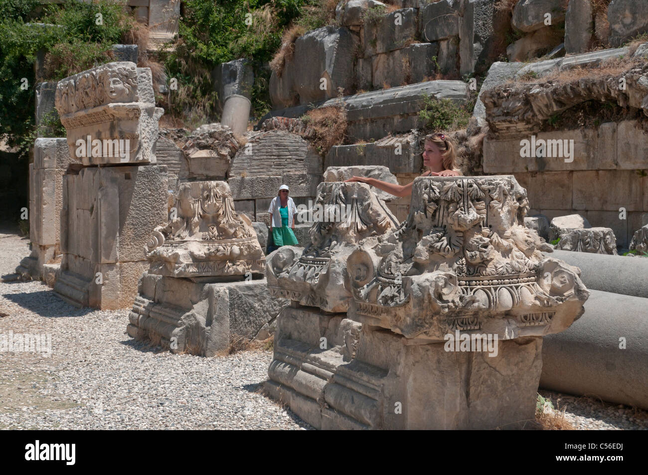 Ancient Greek theatre of Myra,Demre,Antalya,Turkey Stock Photo