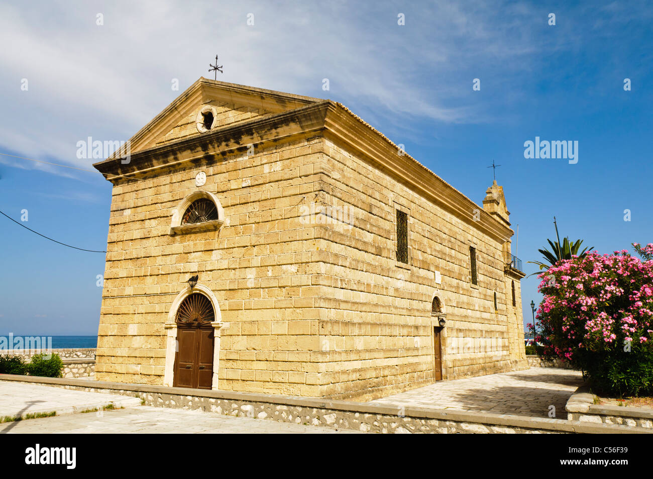 St Nikolaou Chruch, Zakynthos Town Stock Photo