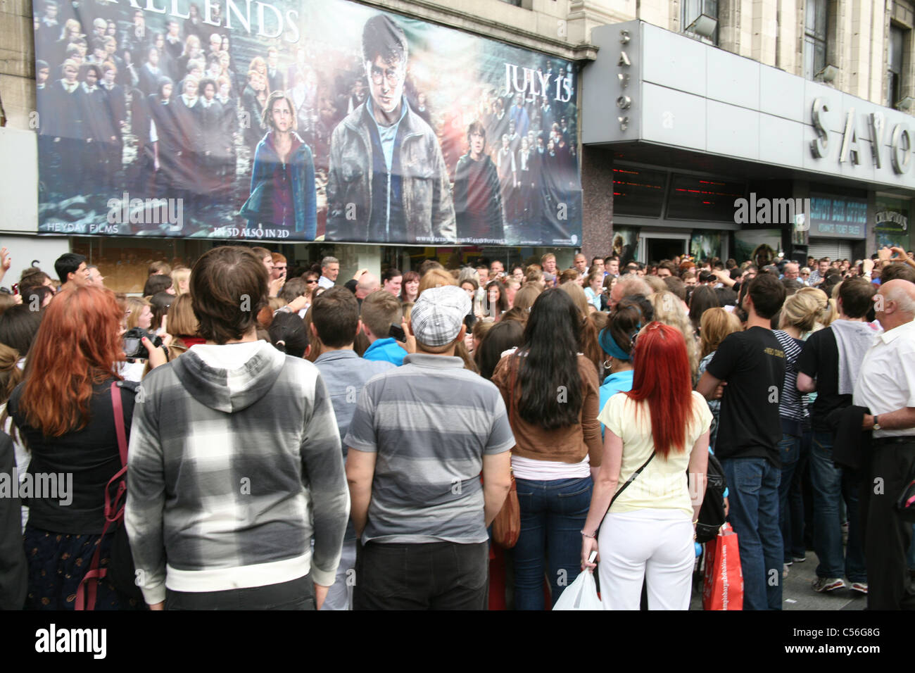 Crowds gather for the Dublin Premiere of Harry Potter and the Deathly
