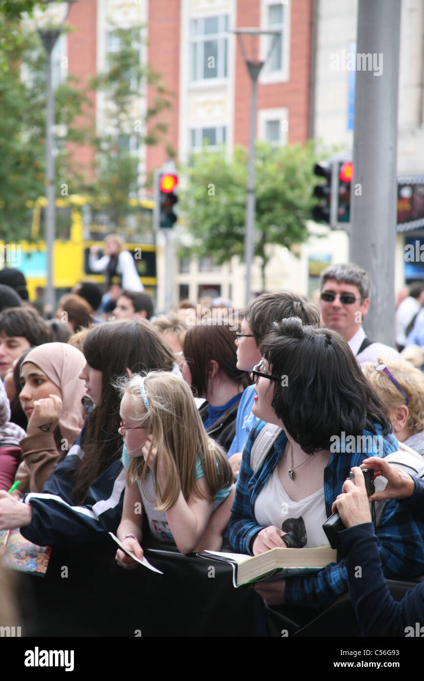 Crowds gather for the Dublin Premiere of Harry Potter and the Deathly