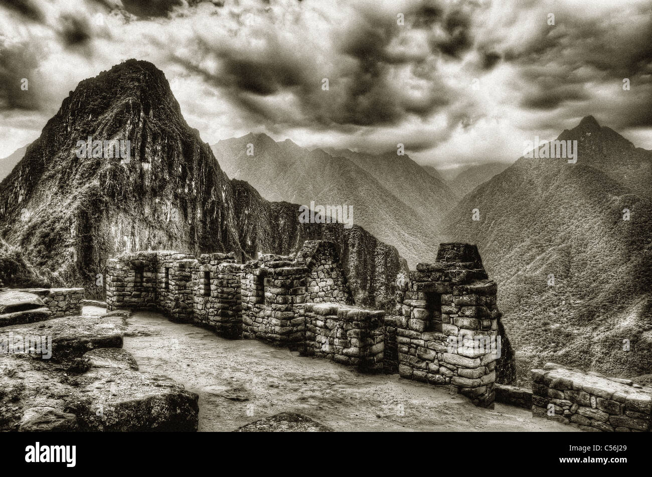 Macchu Picchu in Peru Stock Photo