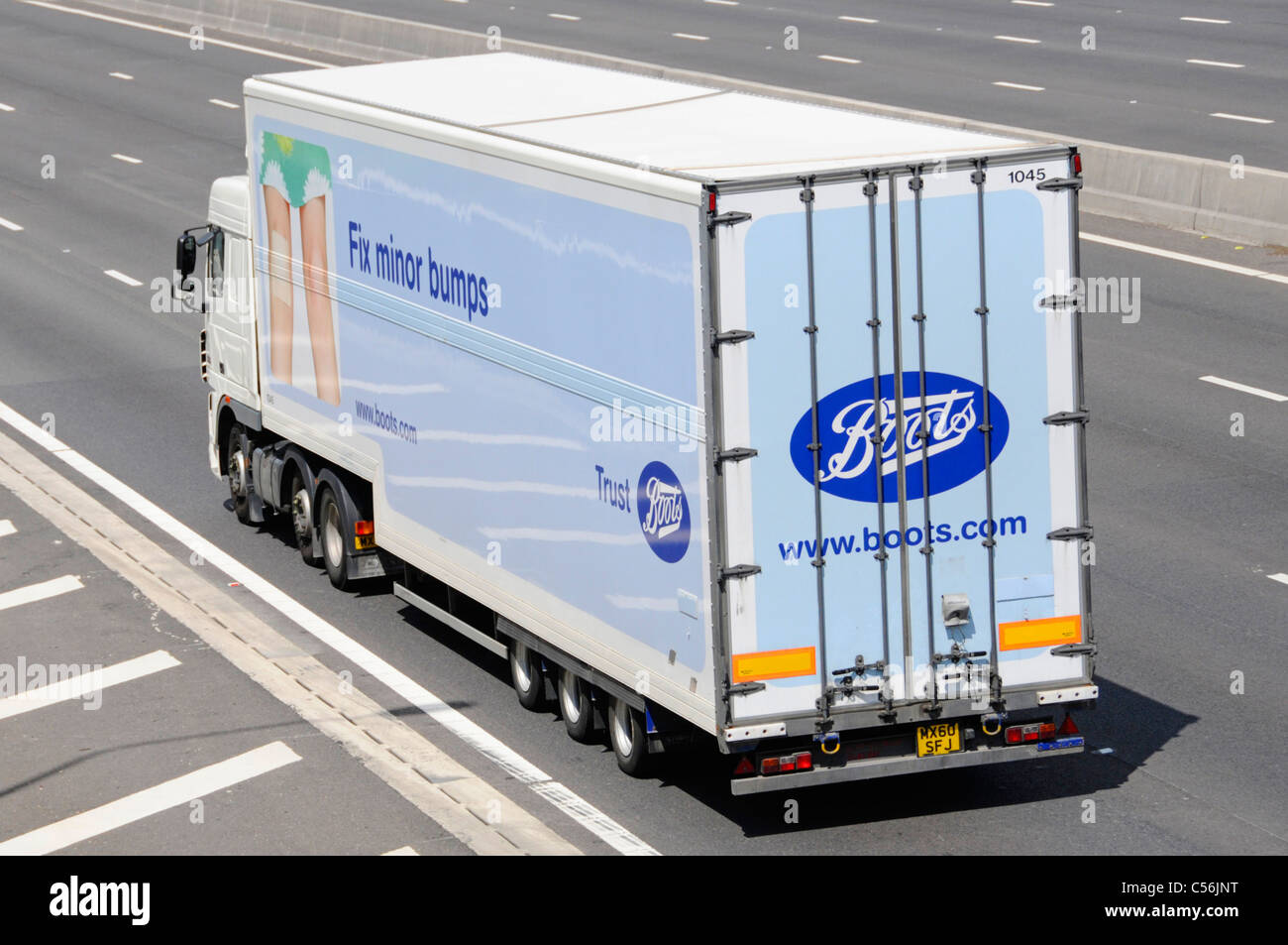 Side & back view Boots pharmacy chemist business hgv supply chain Stock Photo 37640452 Alamy