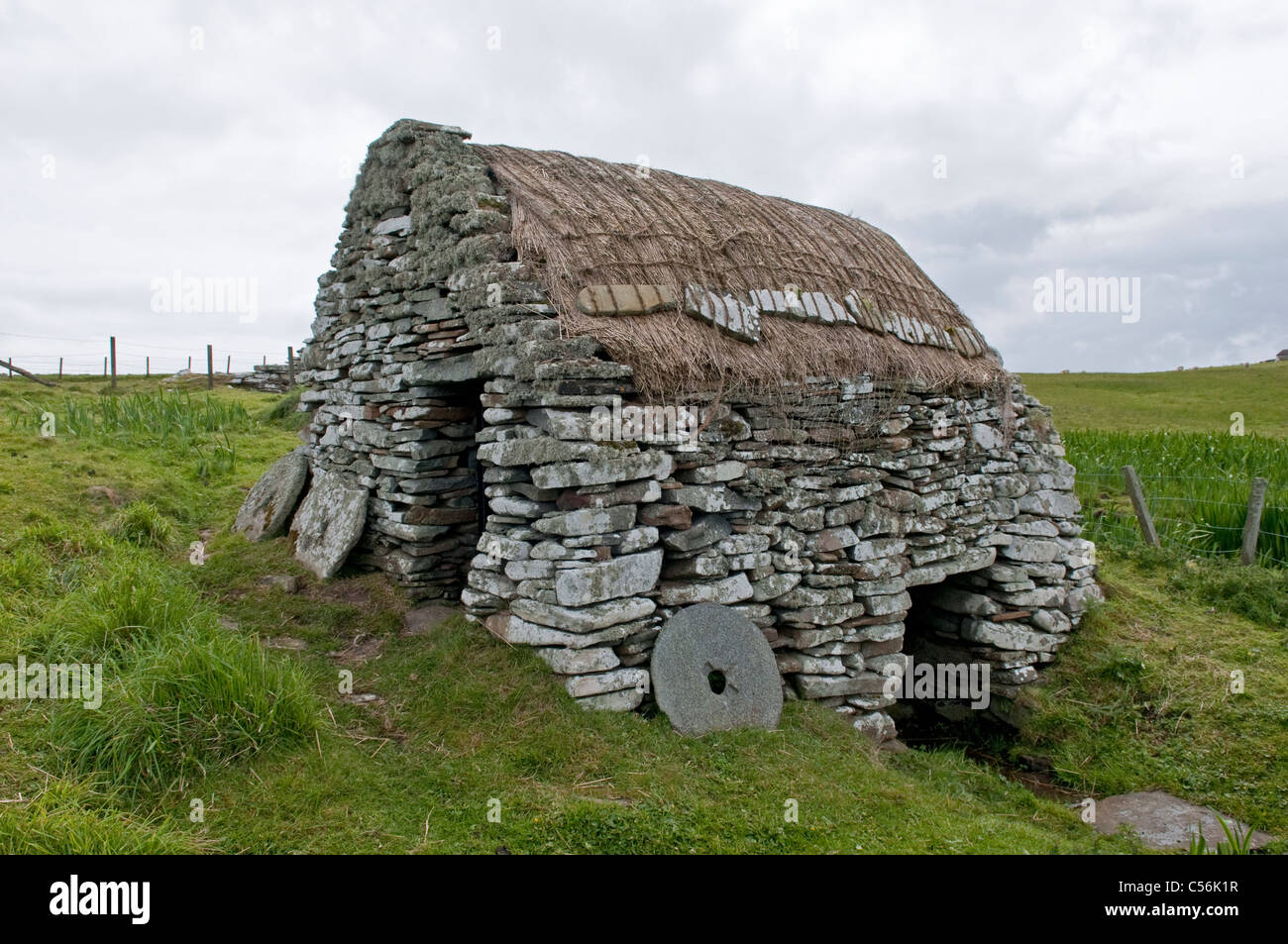 Watermill, Crofthouse Museum, Dunrossness, Shetland, Scotland, UK Stock Photo