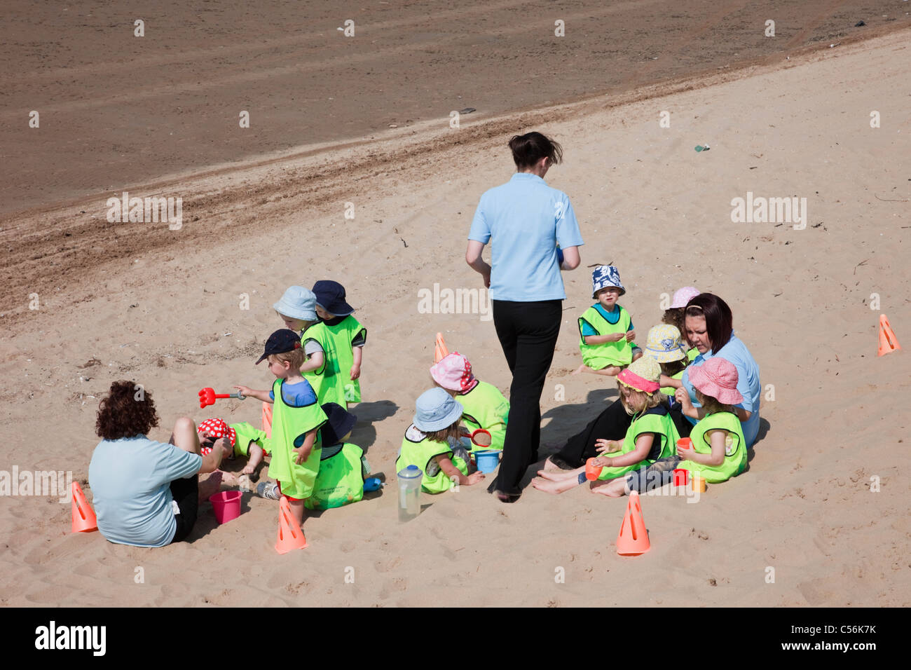 Children in hi vis vests hi-res stock photography and images - Alamy