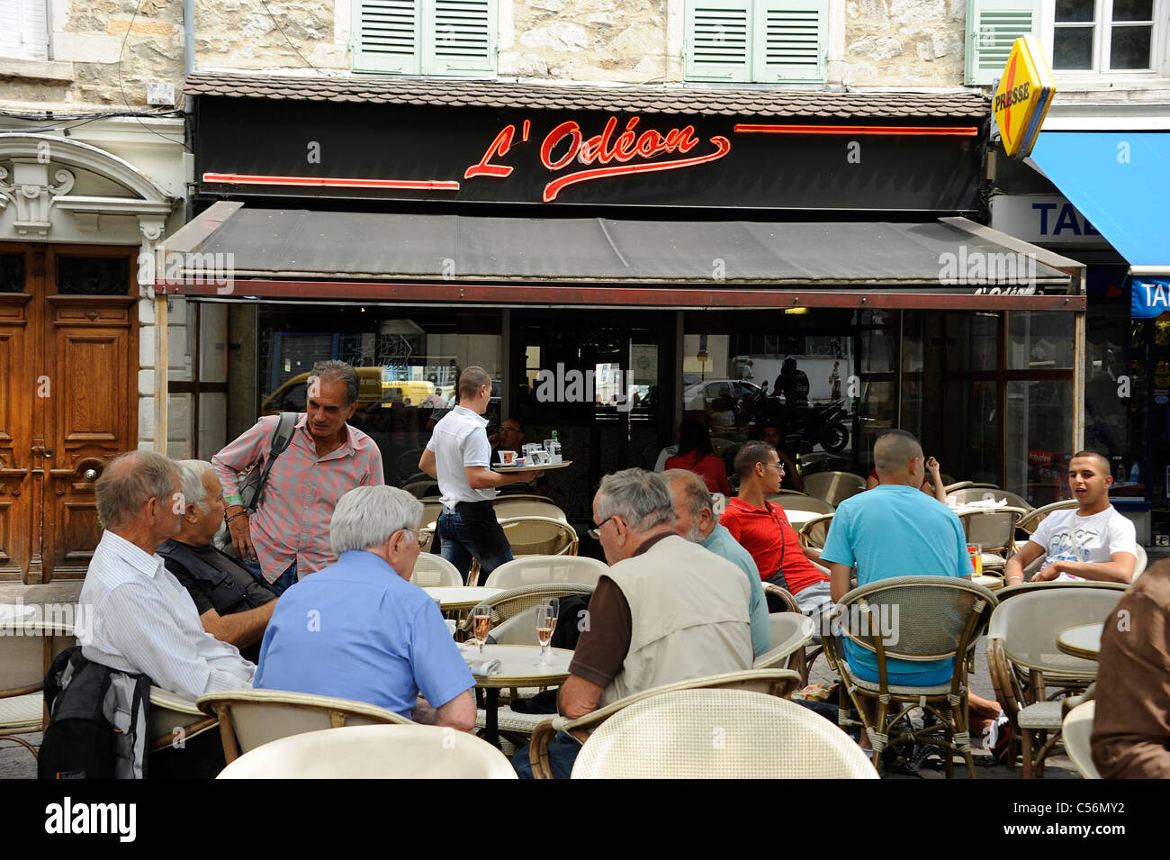 Morning aperitif in Vienne Stock Photo - Alamy