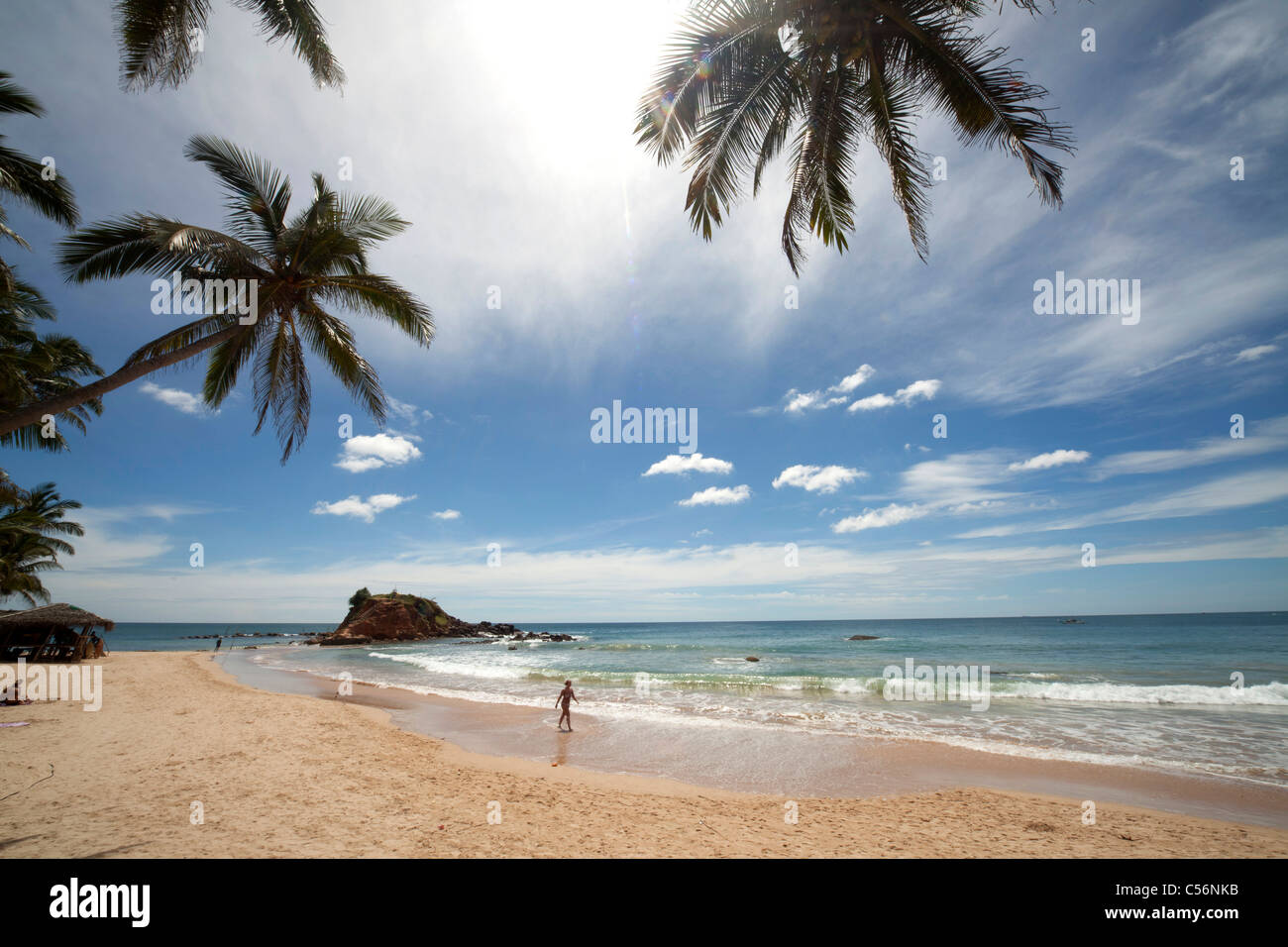 at the dream beach in Mirissa, Sri Lanka Stock Photo