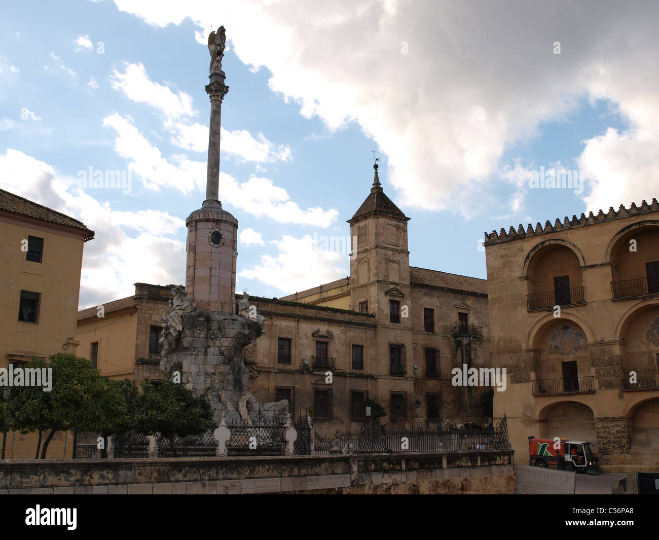 A square in Cordoba, Spain, next to the Mezquita. Stock Photo