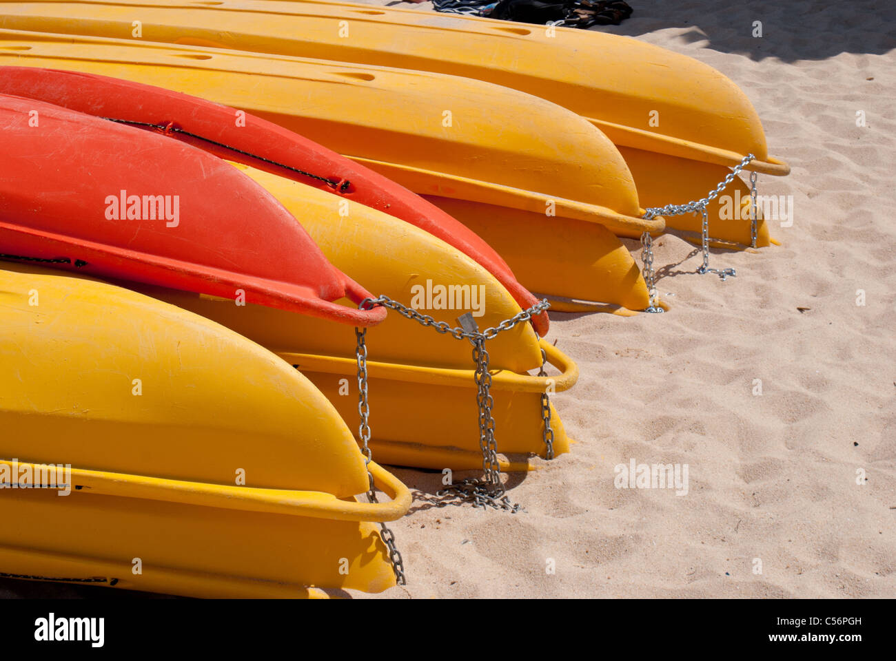 Kyak on a beach Stock Photo - Alamy